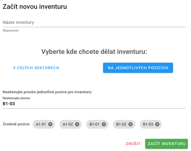 Částečná inventura