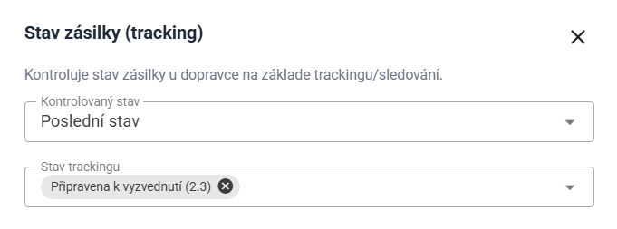 Urgence převzetí balíčku z výdejního místa